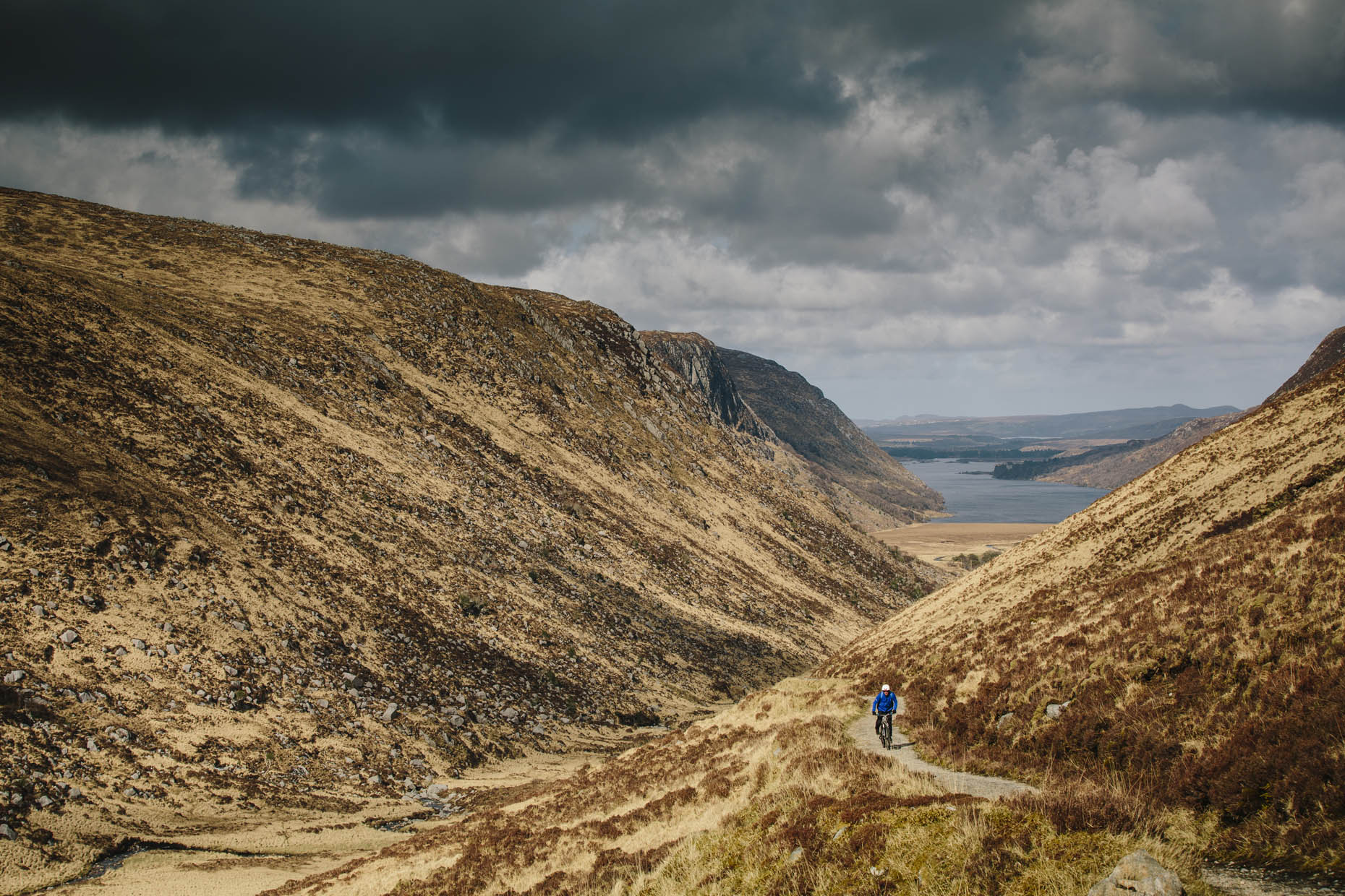 Mountain Biking, Glenveagh National Park, Donegal, Republic of Ireland
