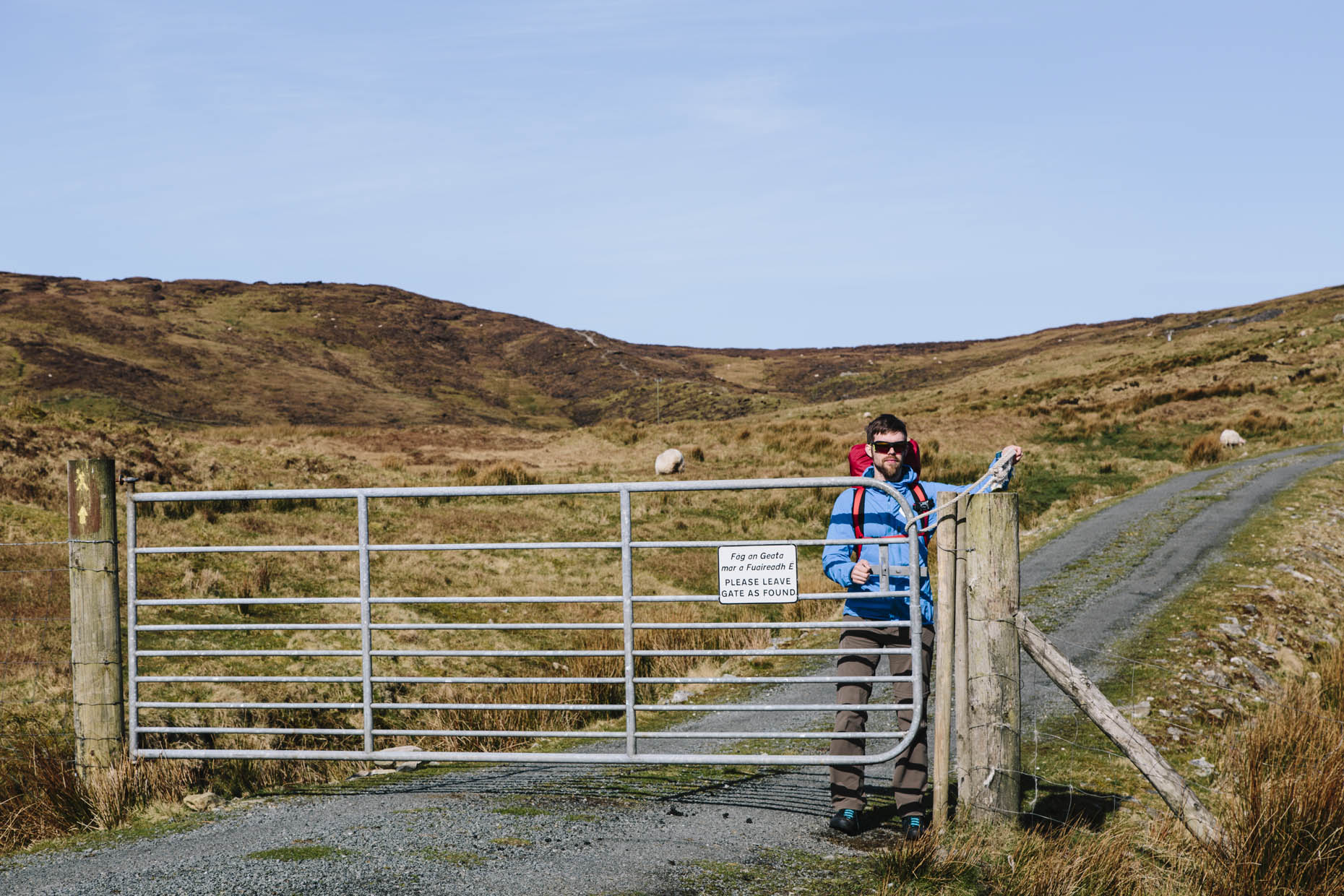 Writer and Adventurer Hendrik Morkel Hiking Along the Wild Atlantic Way in Donegal, Ireland